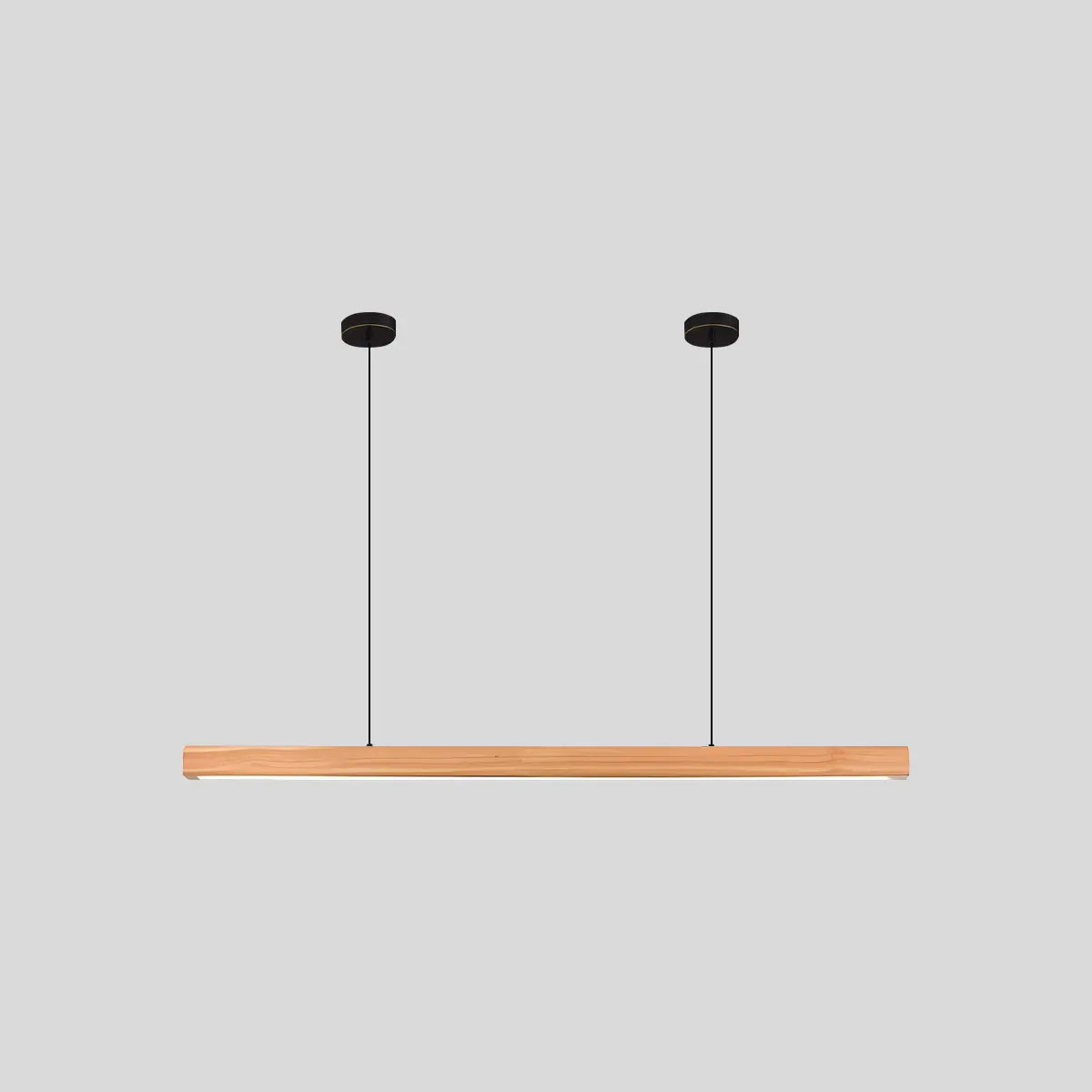 Antizer Fulbert Linear Wooden Pendant Light for Kitchen A-Pine