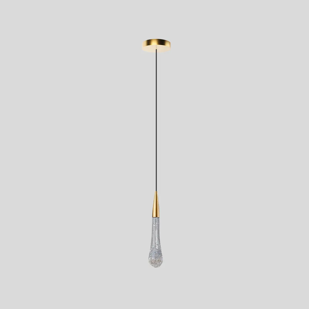 Antizer Chryseos Crystal Pendant Light for Living Room A- Round Base