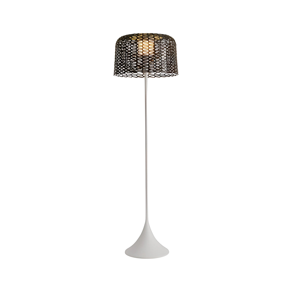 Antizer Vine Woven Floor Lamp for Outdoor White