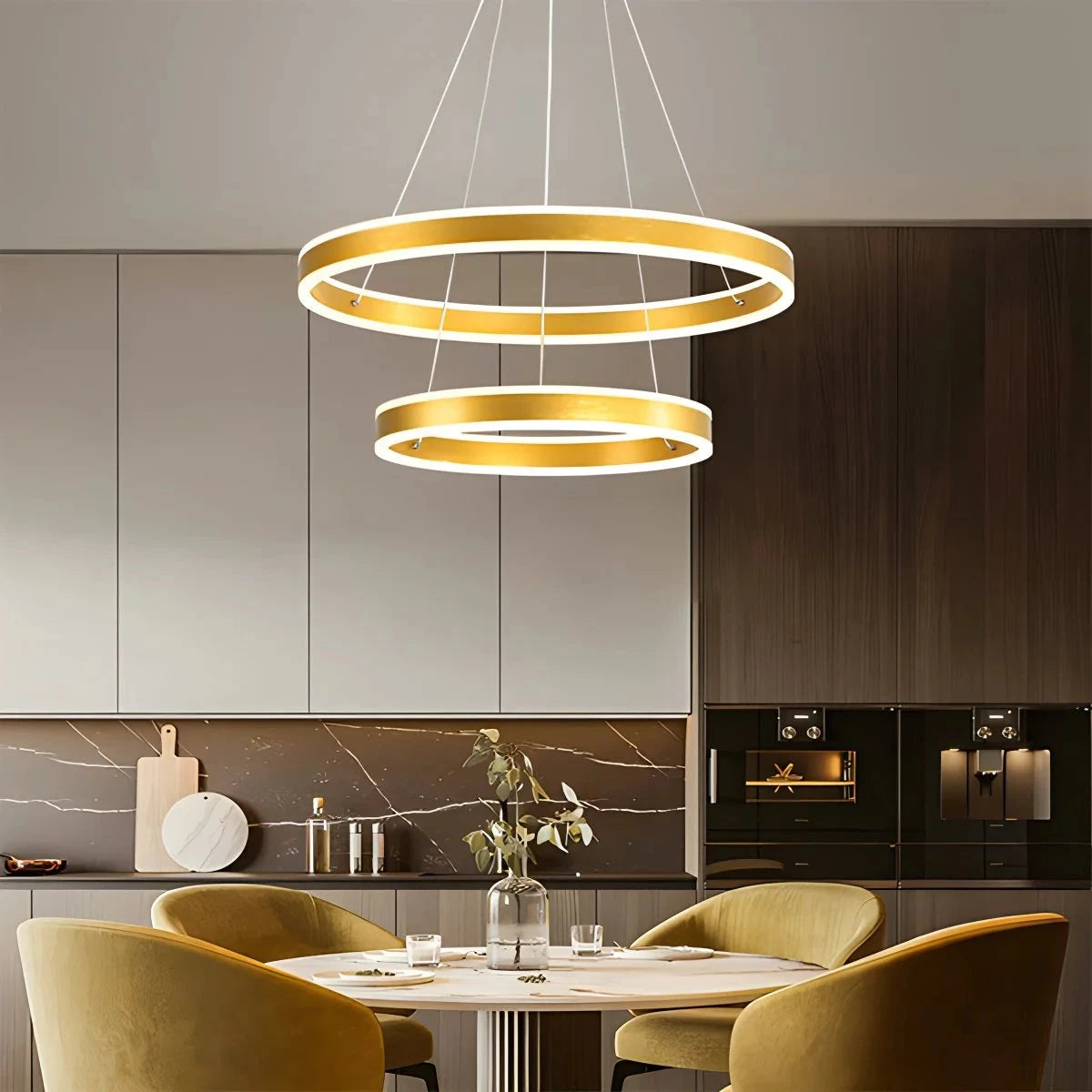 Antizer Circle Layered Living Room Chandelier