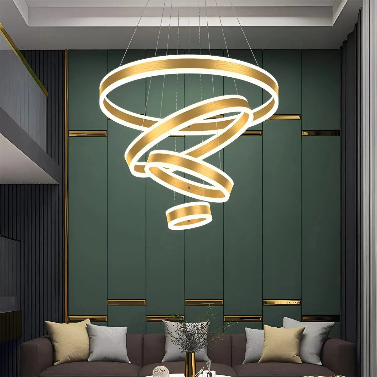 Antizer Circle Layered Living Room Chandelier