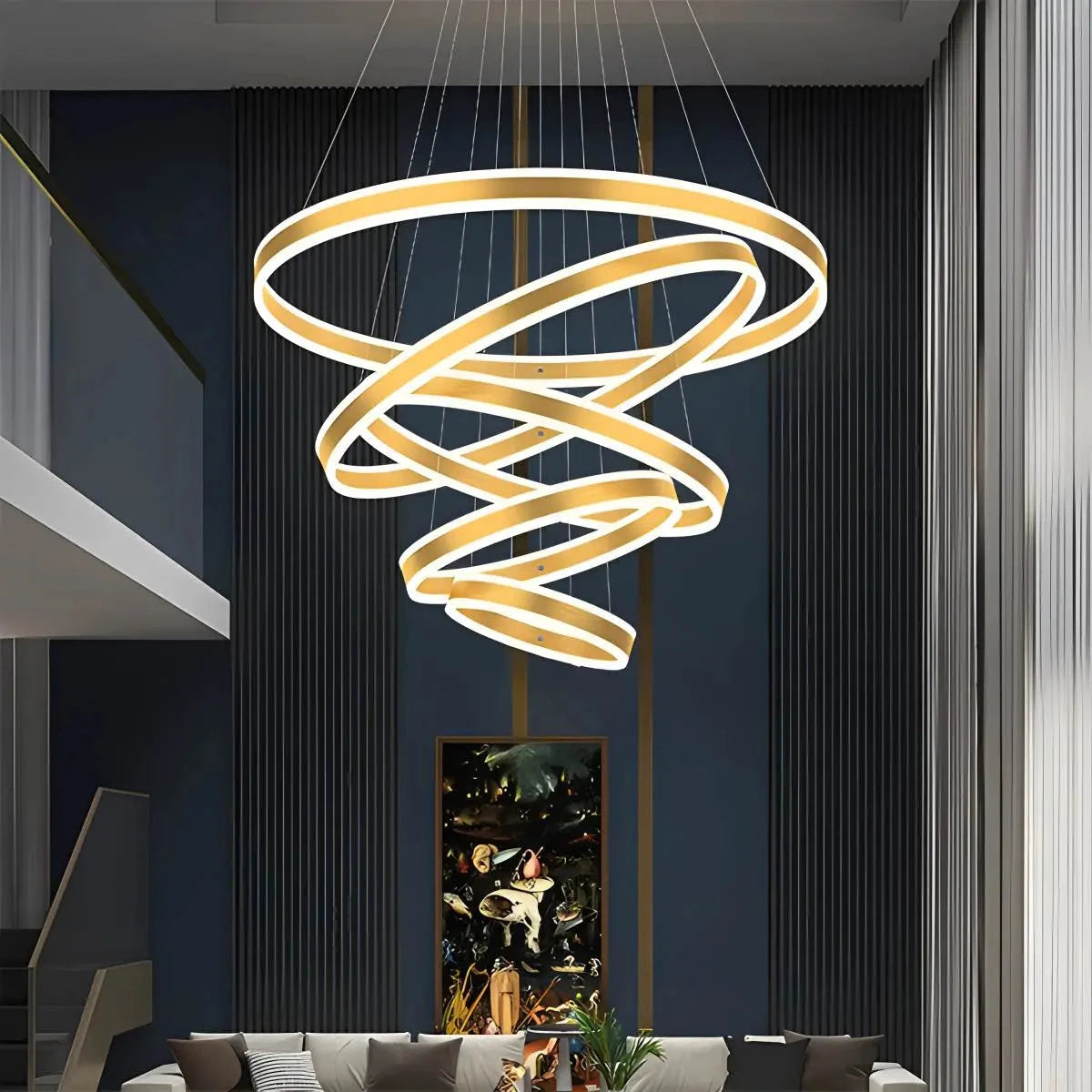 Antizer Circle Layered Living Room Chandelier