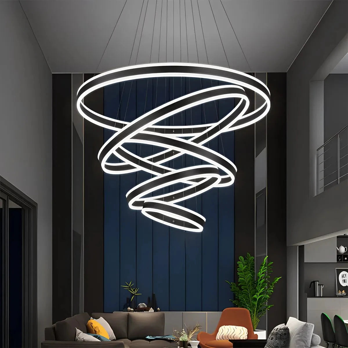 Antizer Circle Layered Living Room Chandelier
