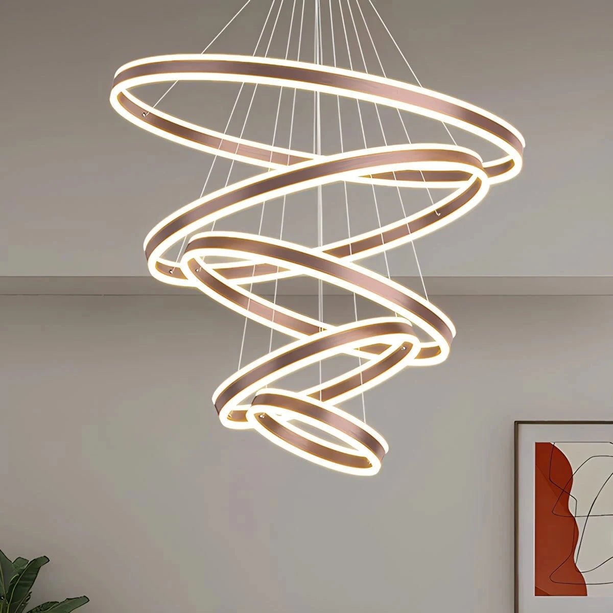Antizer Circle Layered Living Room Chandelier