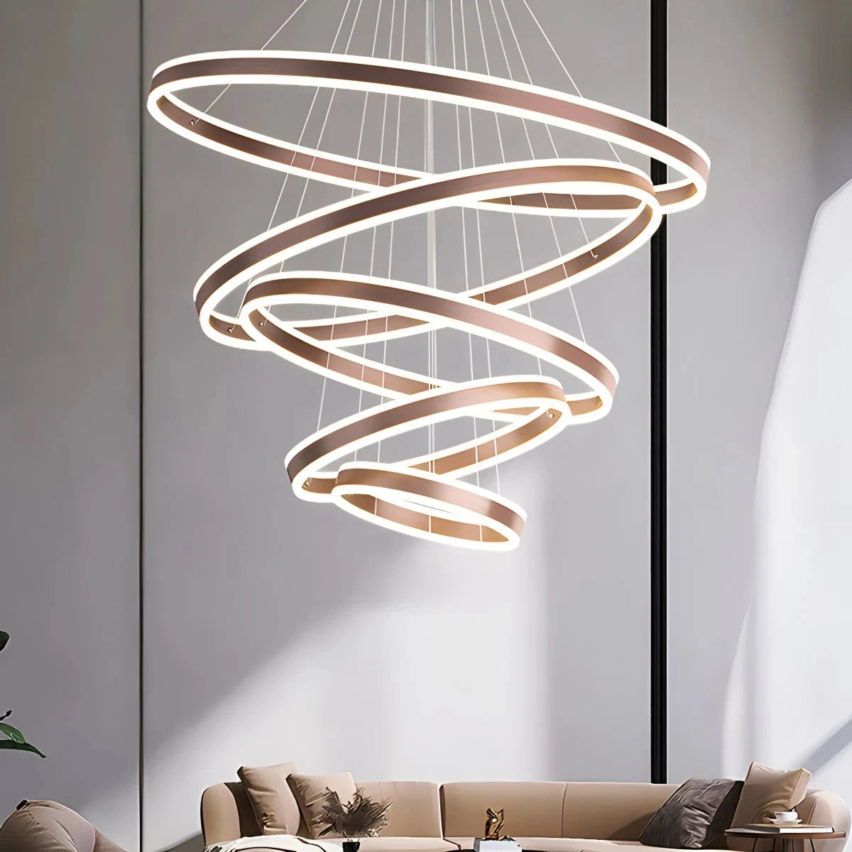 Antizer Circle Layered Living Room Chandelier