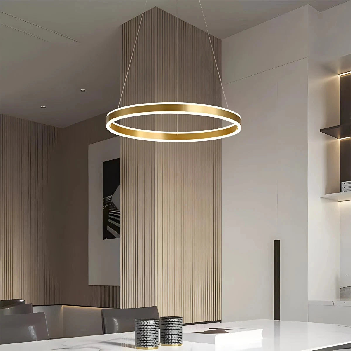 Antizer Circle Layered Living Room Chandelier