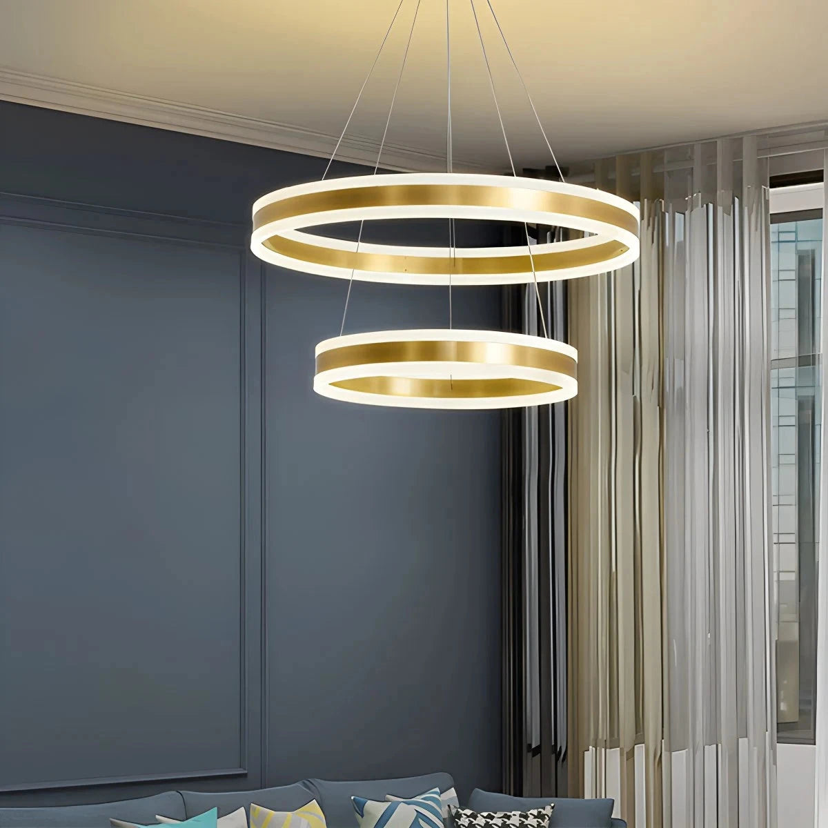 Antizer Circle Layered Living Room Chandelier