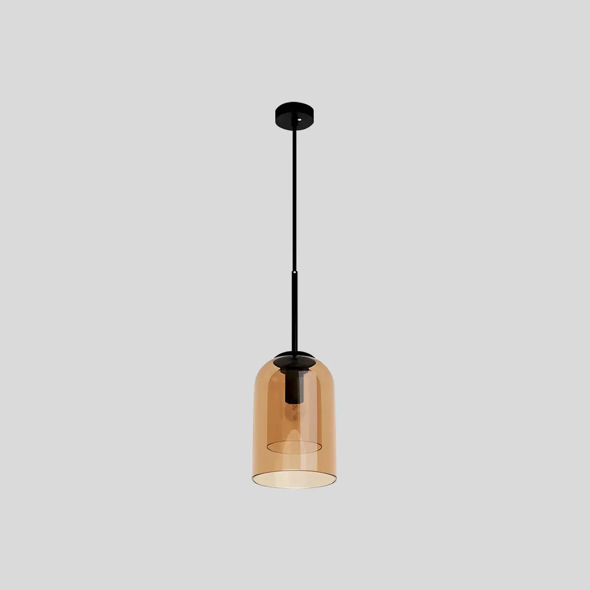 Antizer Otzara Double Glass Pendant Light for Dining Area Amber D15cm x H22cm / ∅5.91" x H8.66"
