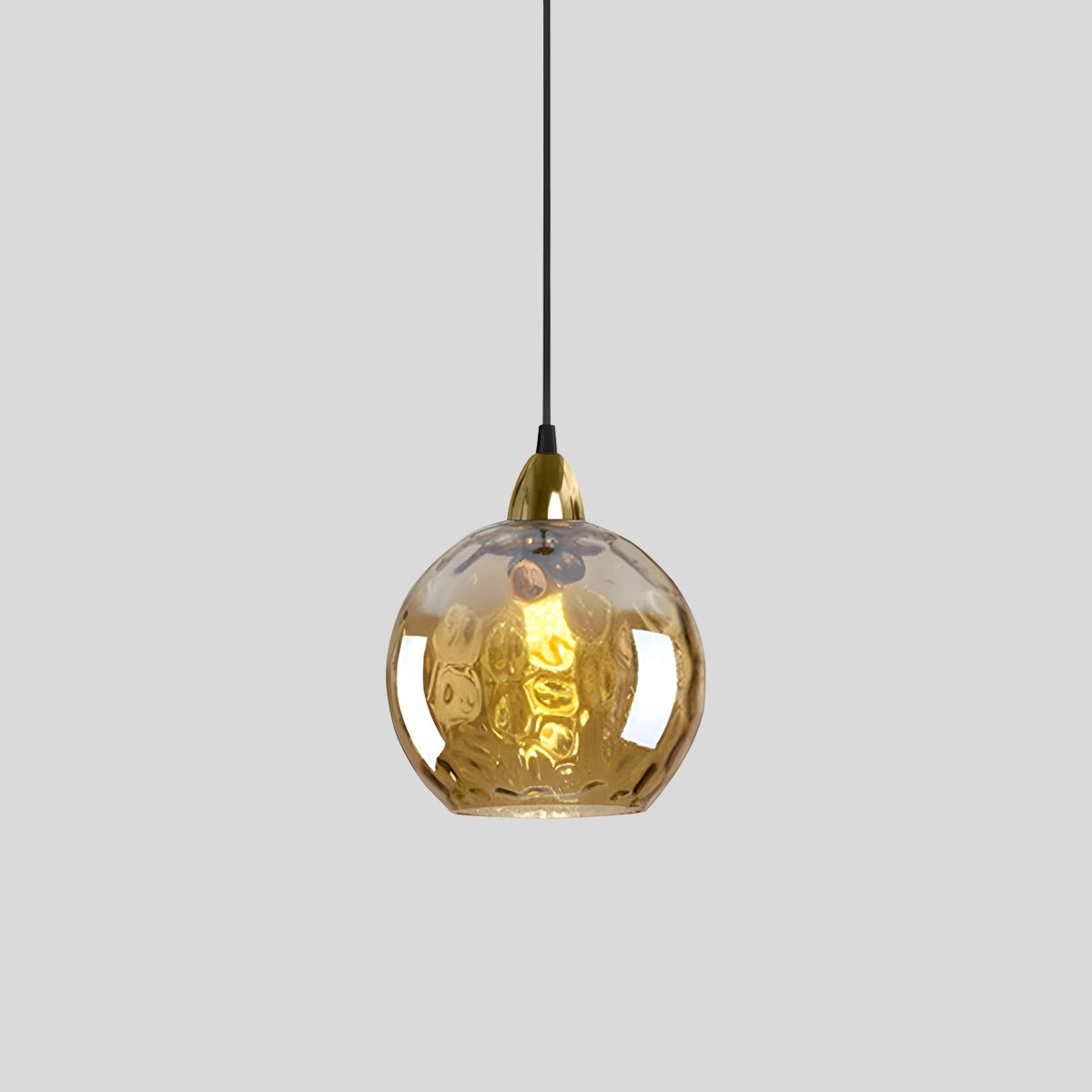 modern glass ball pendant light