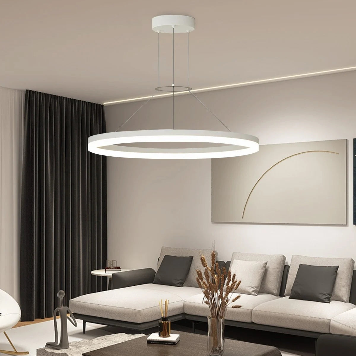 circular led pendant light