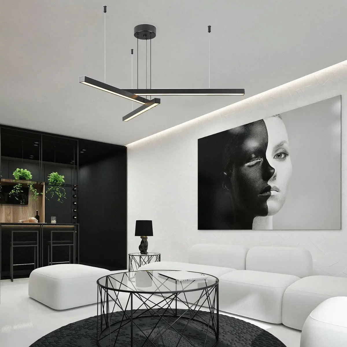 Antizer Multi Light Sticks LED Chandelier for Living Room