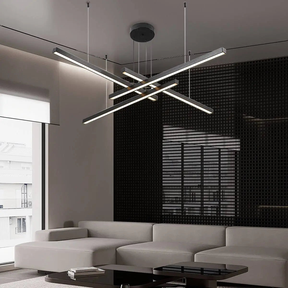 Antizer Multi Light Sticks LED Chandelier for Living Room