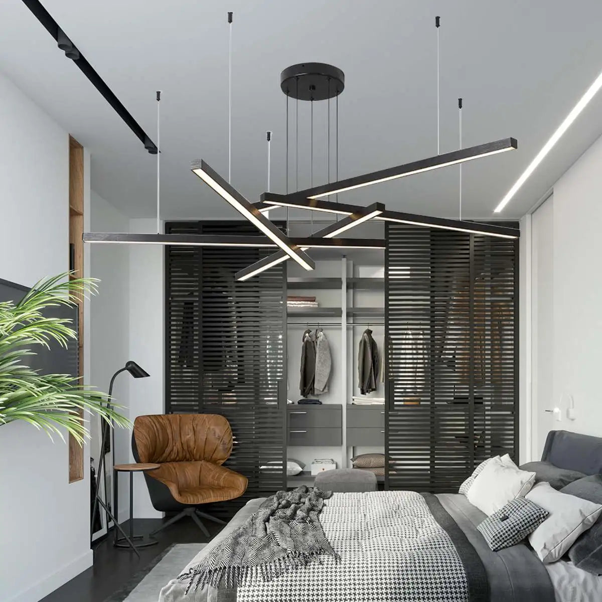 Antizer Multi Light Sticks LED Chandelier for Living Room