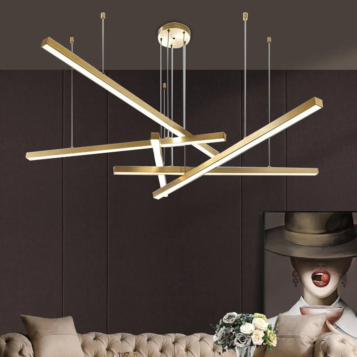 Antizer Multi Light Sticks LED Chandelier for Living Room