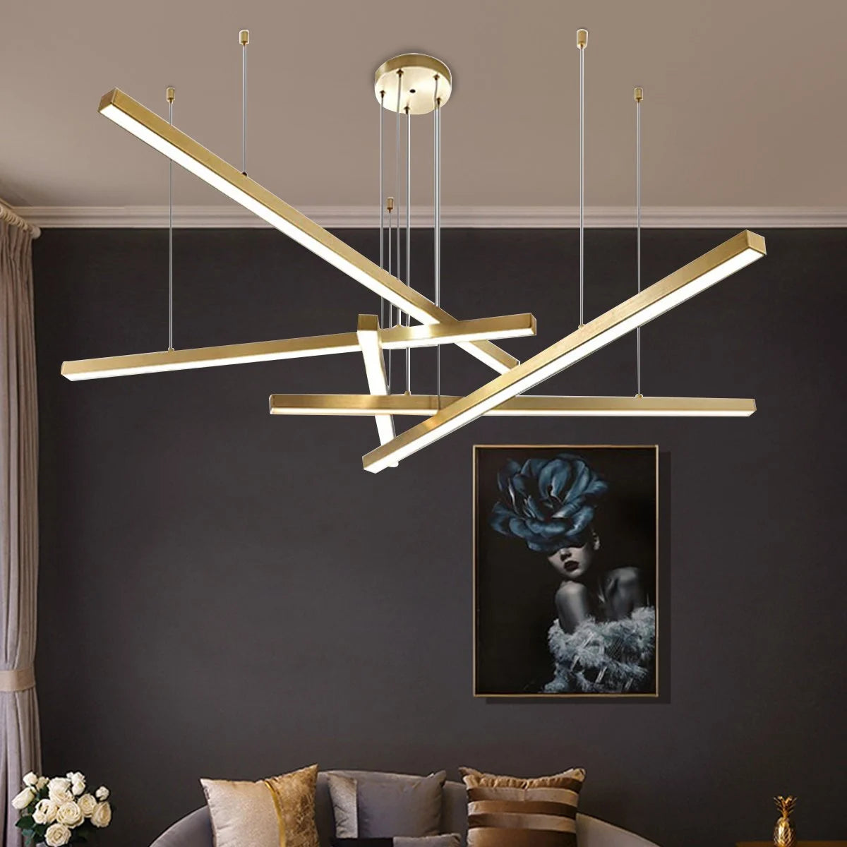 Antizer Multi Light Sticks LED Chandelier for Living Room