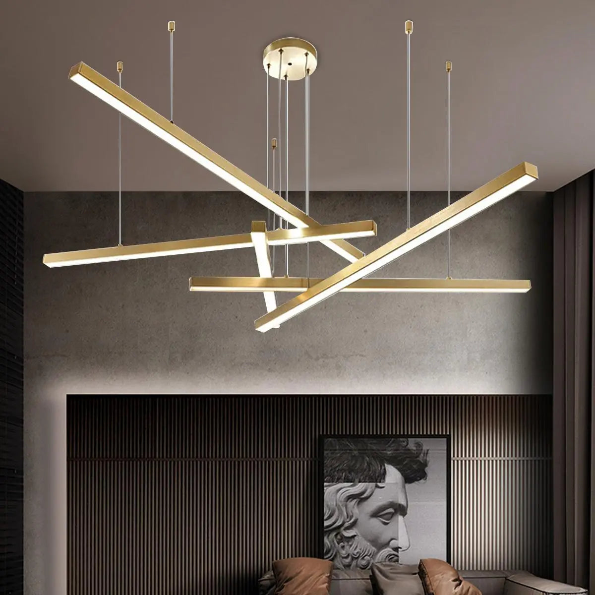 Antizer Multi Light Sticks LED Chandelier for Living Room