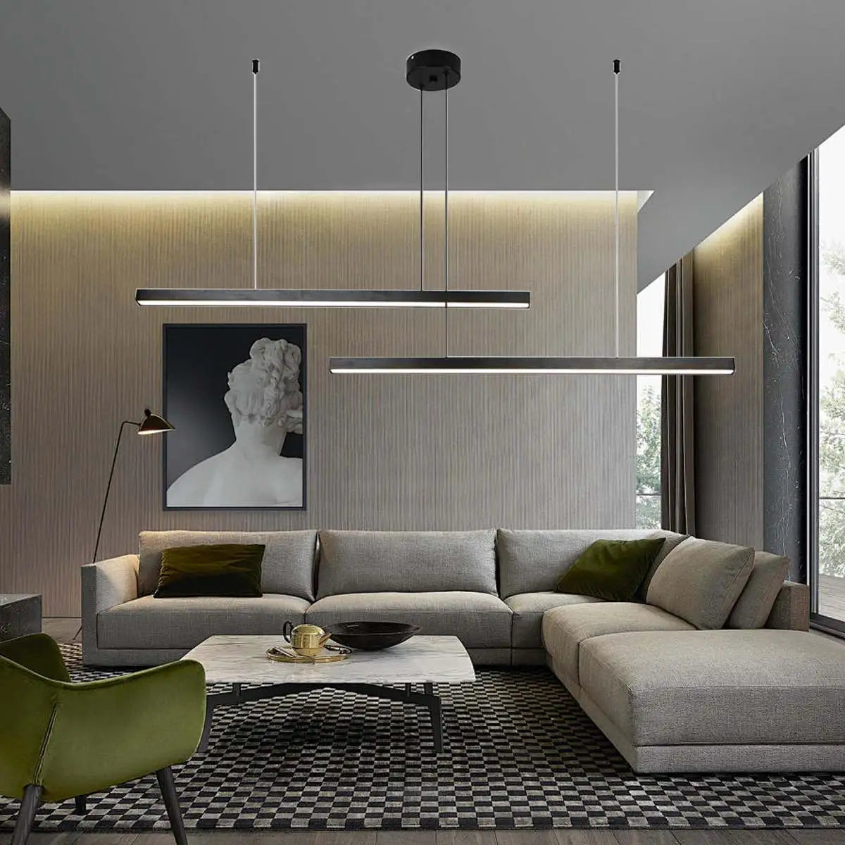 Antizer Multi Light Sticks LED Chandelier for Living Room