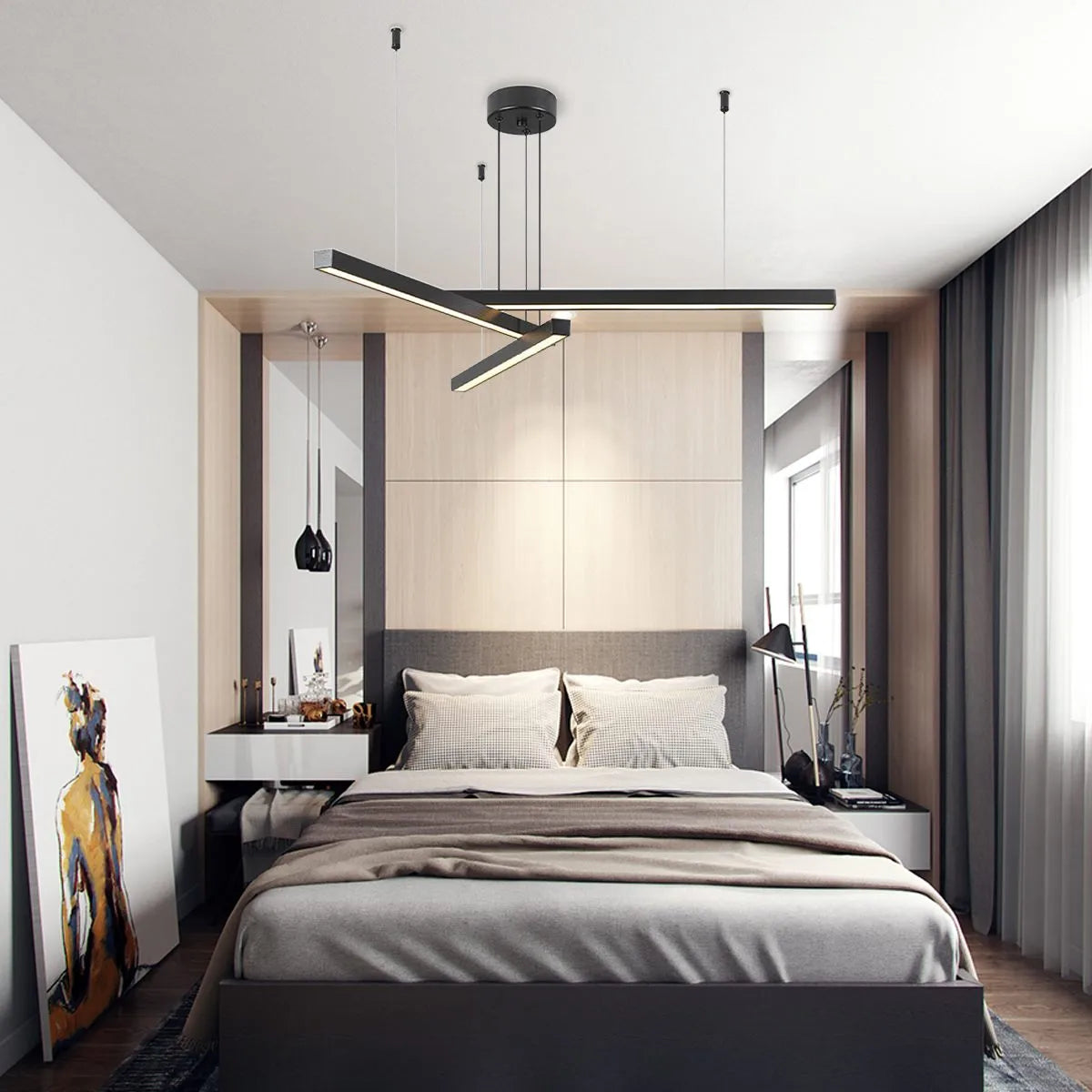 Antizer Multi Light Sticks LED Chandelier for Living Room