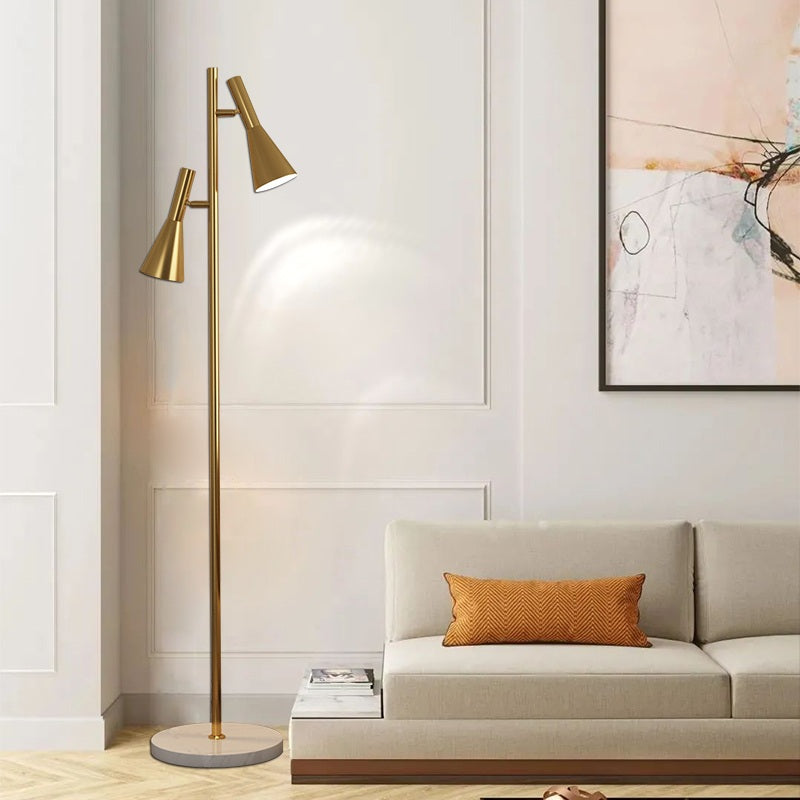 Antizer 2-Bulb Adjustable Pole Floor Lamp