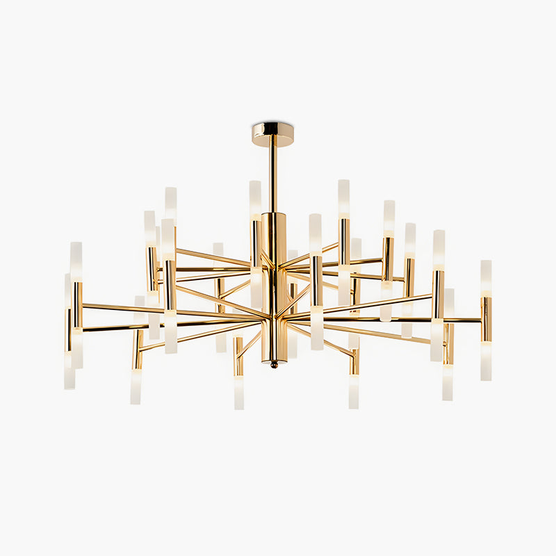 Antizer Adjustable Round Tube Chandelier