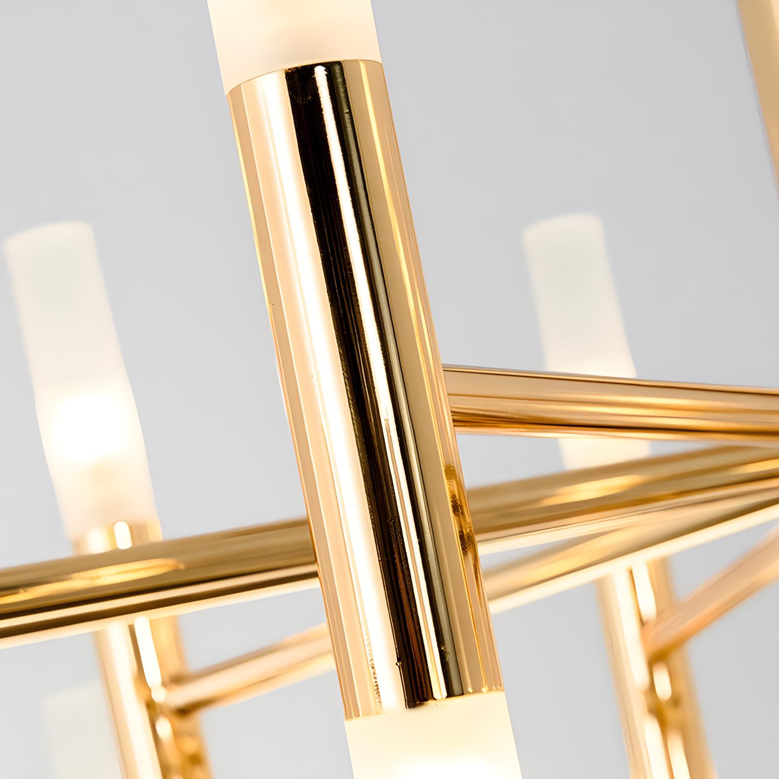 Antizer Adjustable Round Tube Chandelier