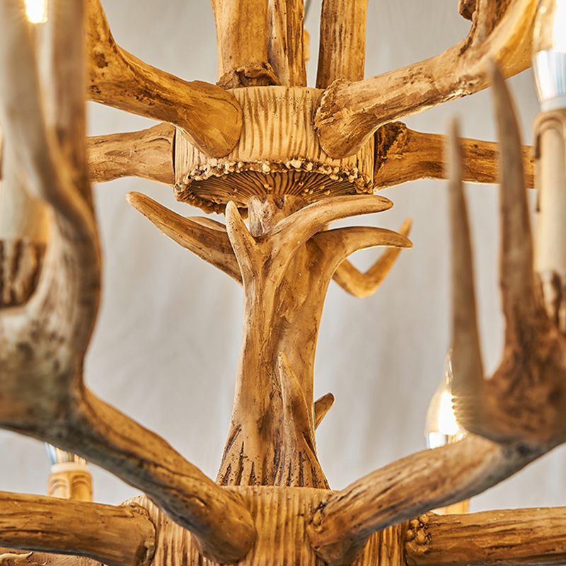 Antizer Antler Shape Resin Chandelier for Living Room