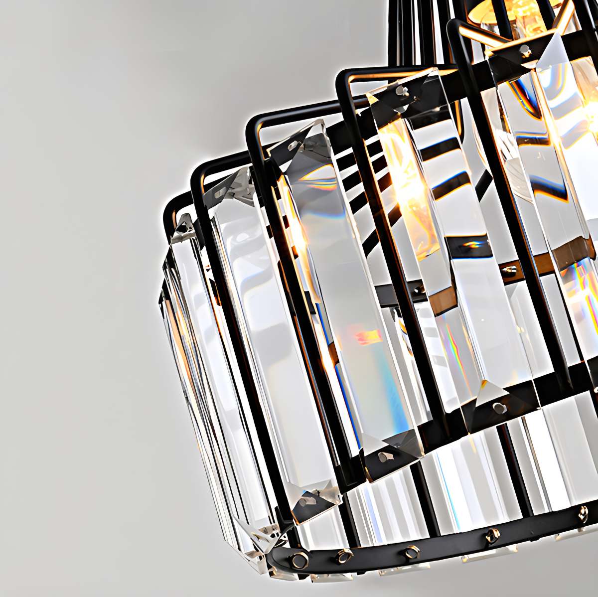 Antizer Modern Iron Art Glass Pendant Lamp for Kitchen