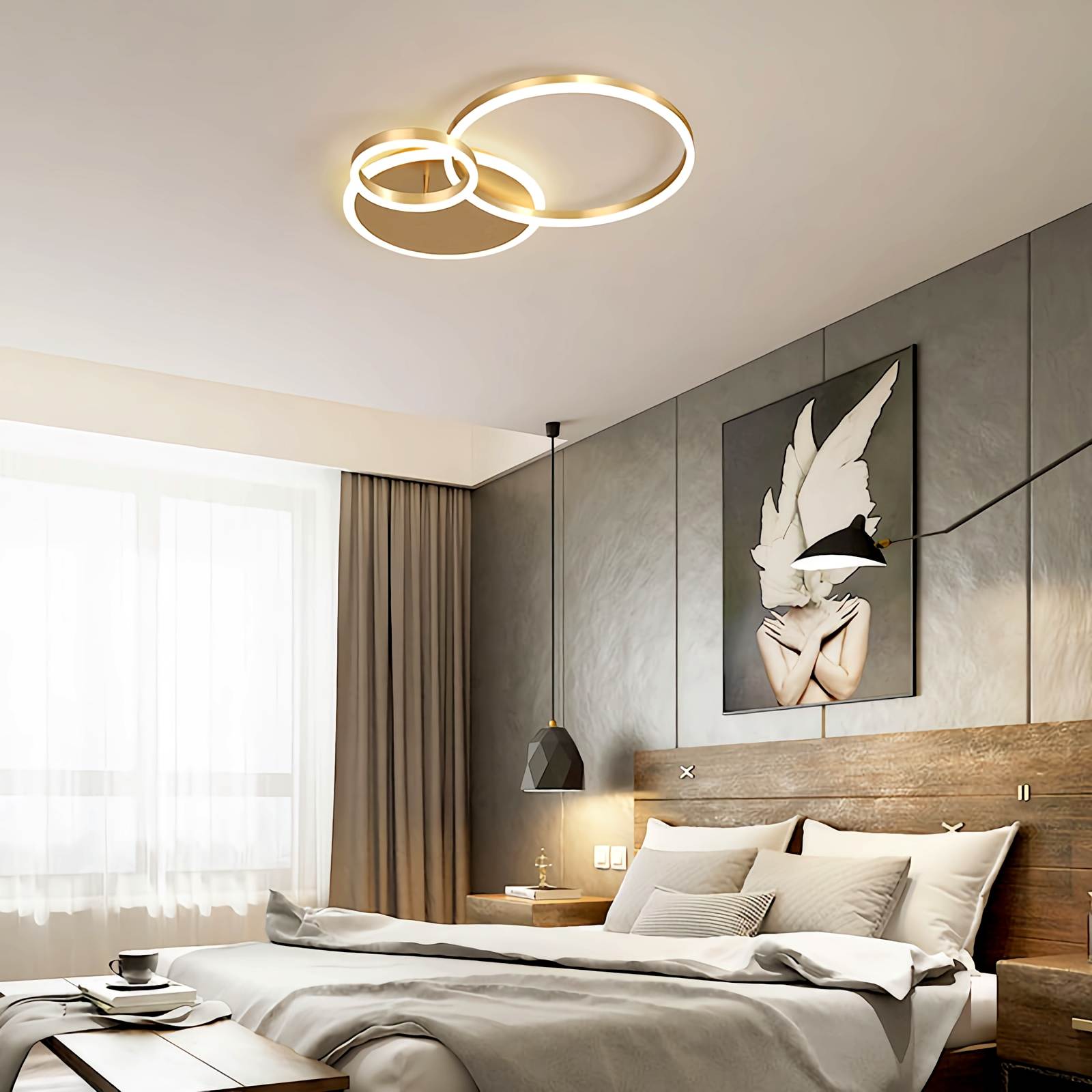 Antizer Circular LED Ceiling Light for Living Room