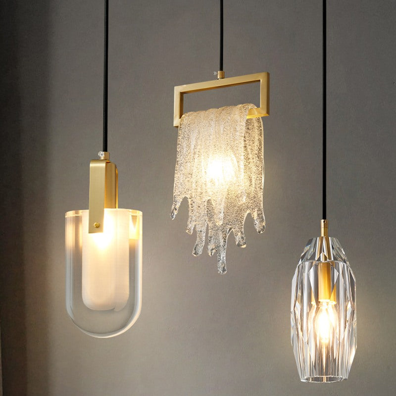 Antizer Copper Crystal Pendant Light Multiple Styles Available