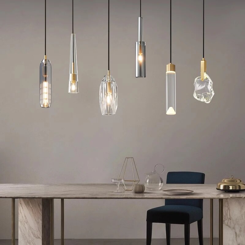 Antizer Copper Crystal Pendant Light Multiple Styles Available