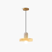 Antizer Natural Spanish Alabaster Pendant Light for Bedroom