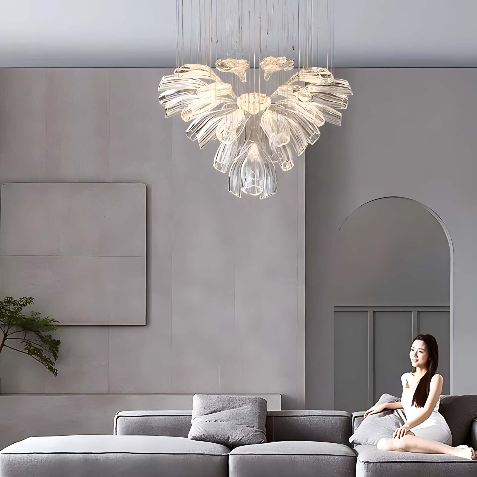 Antizer Italian Luxury Creative Bud Ceiling Chandelier