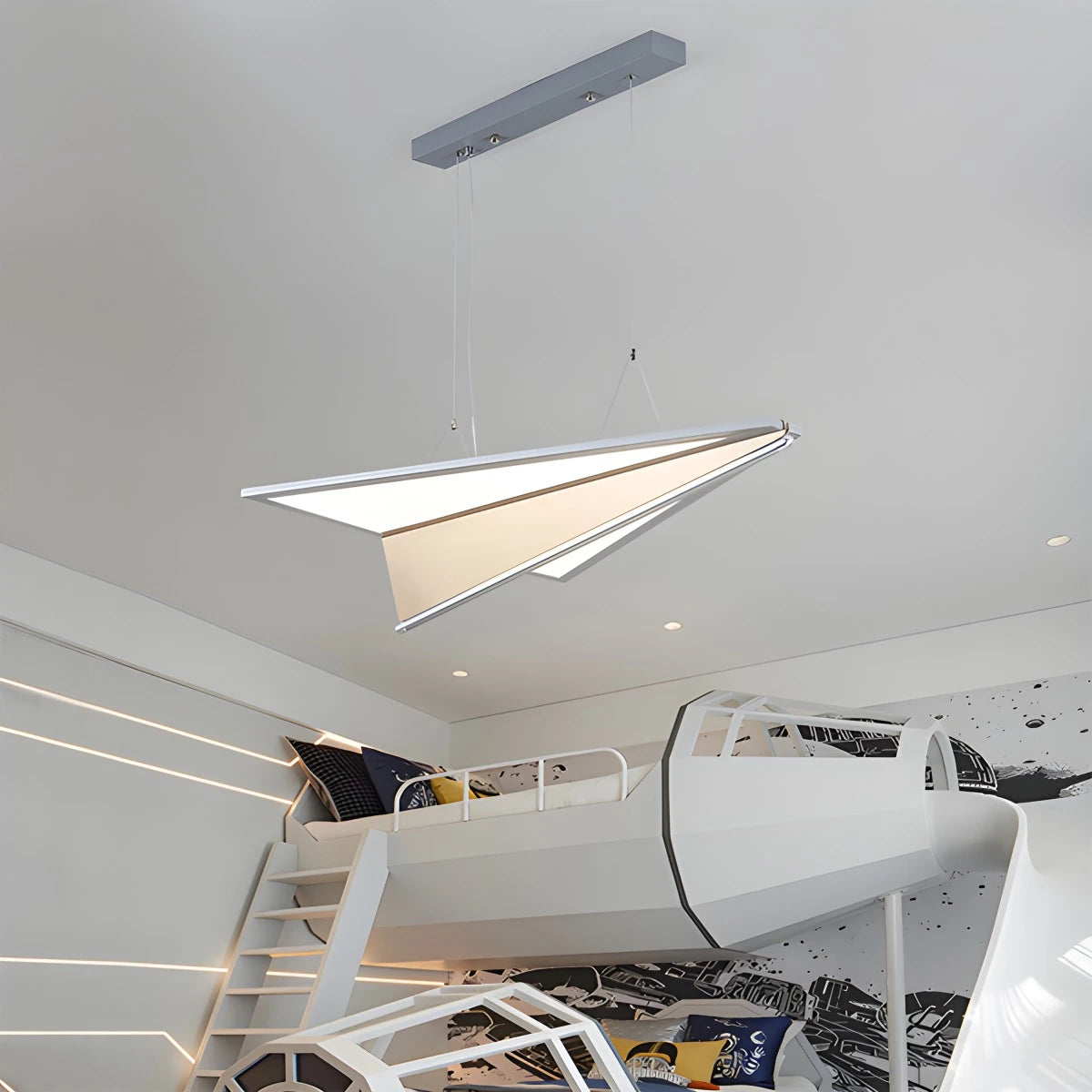 airplane pendant light for kids room