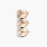 Antizer Triple Sloping Block Spanish Alabaster Wall Sconce