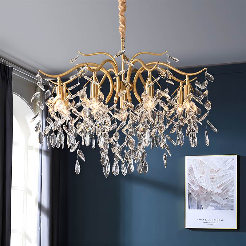 Antizer French Light Luxury Crystal Chandelier