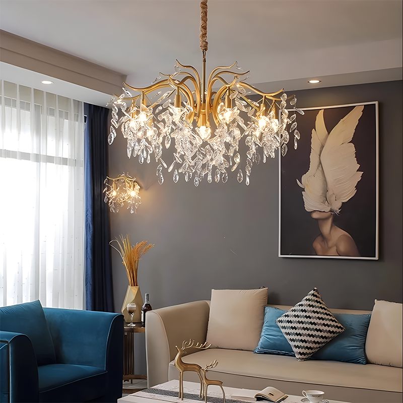 Antizer French Light Luxury Crystal Chandelier