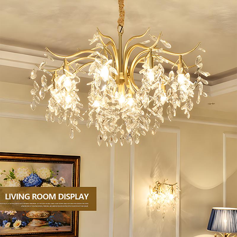 Antizer French Light Luxury Crystal Chandelier