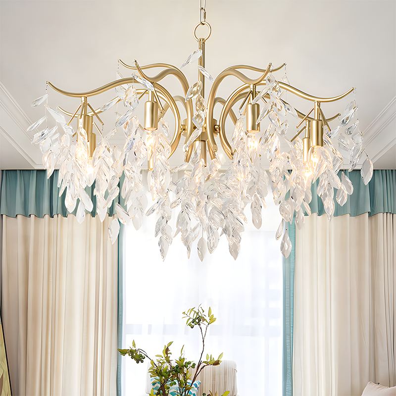 Antizer French Light Luxury Crystal Chandelier