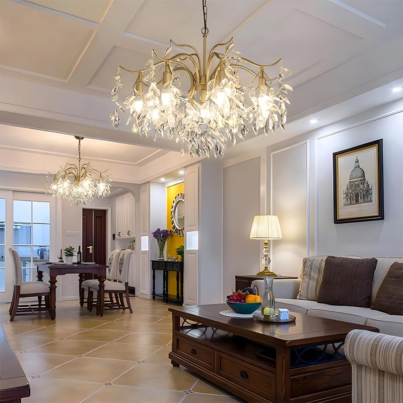 Antizer French Light Luxury Crystal Chandelier