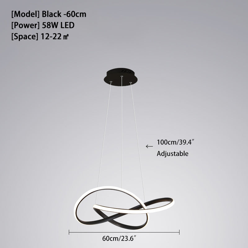 Antizer Creative Linear Chandelier for Dining Room