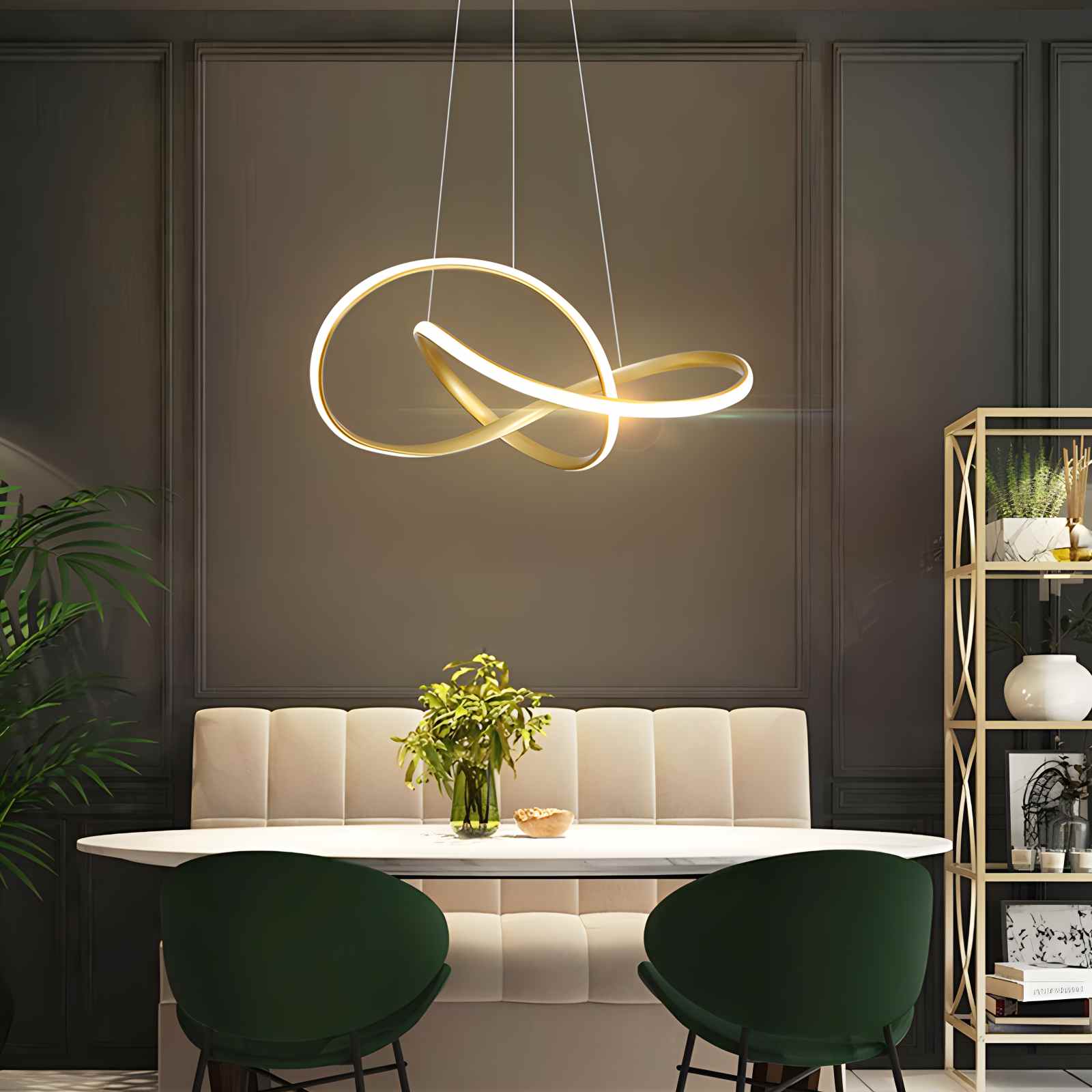 Antizer Creative Linear Chandelier for Dining Room
