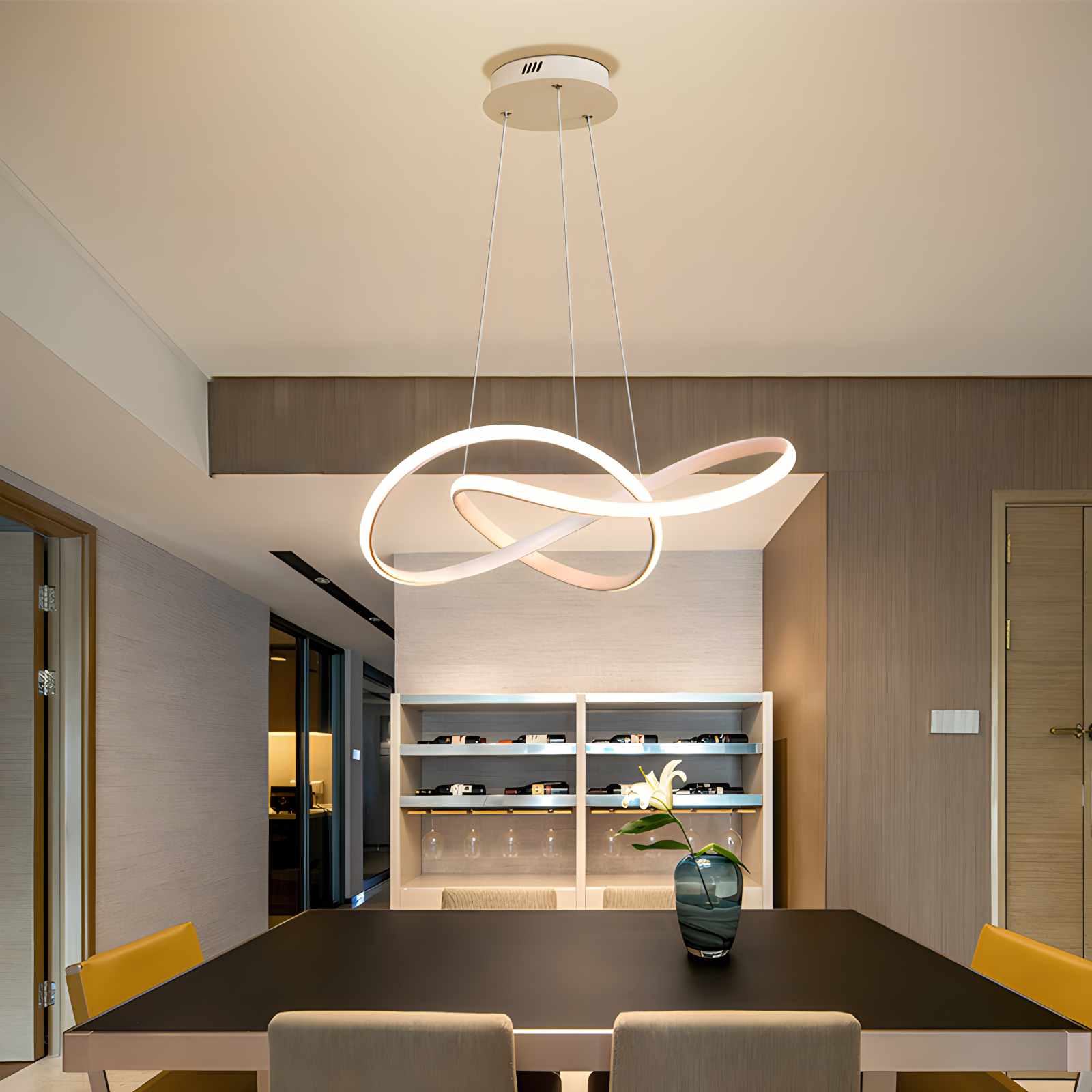 Antizer Creative Linear Chandelier for Dining Room