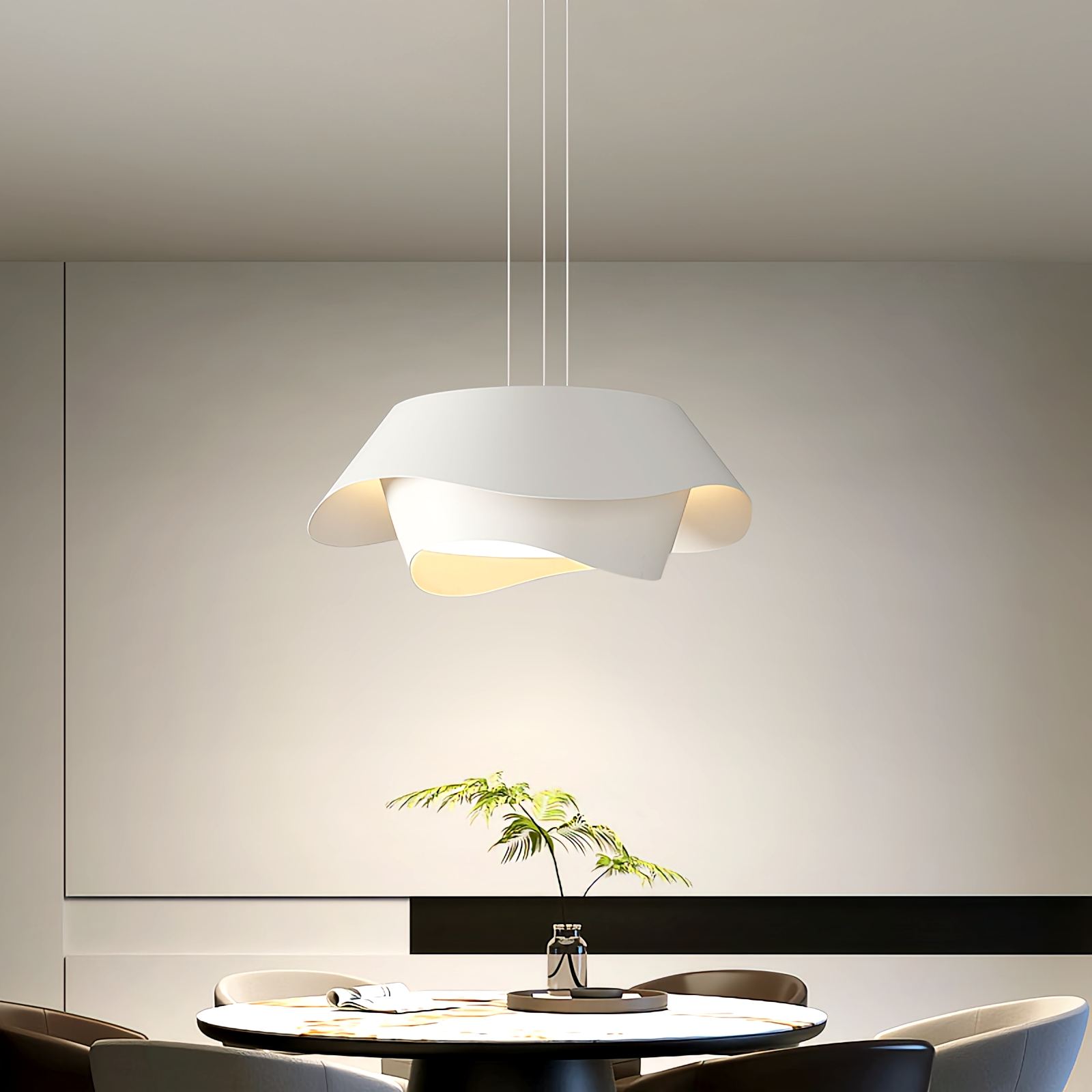 Antizer Flower Shaped Acrylic Pendant Light for Dining Room