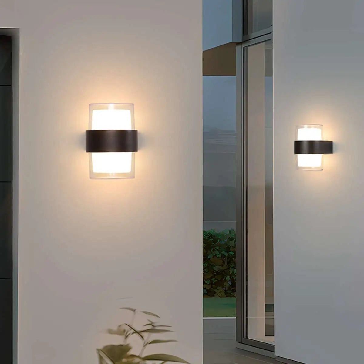 Antizer Lightning and Rainproof Columnar Outdoor Wall Light