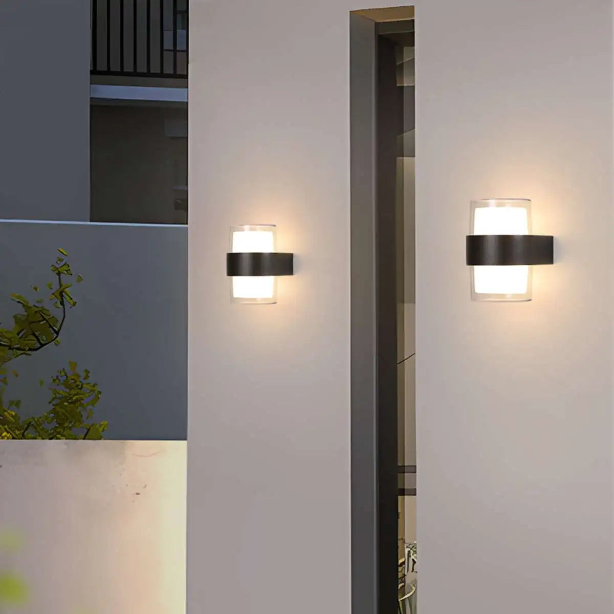 Antizer Lightning and Rainproof Columnar Outdoor Wall Light