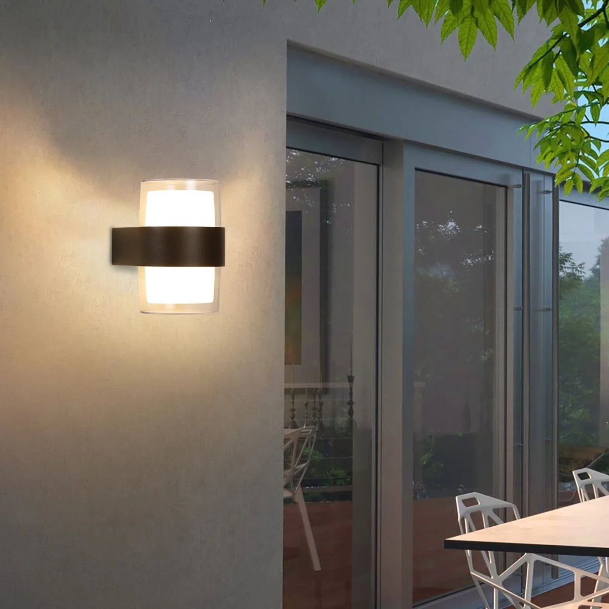 Antizer Lightning and Rainproof Columnar Outdoor Wall Light