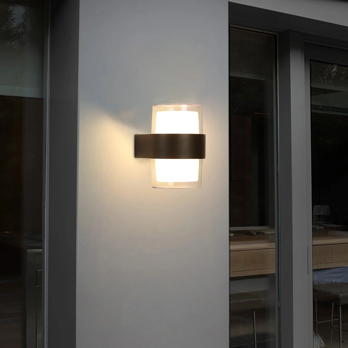 Antizer Lightning and Rainproof Columnar Outdoor Wall Light