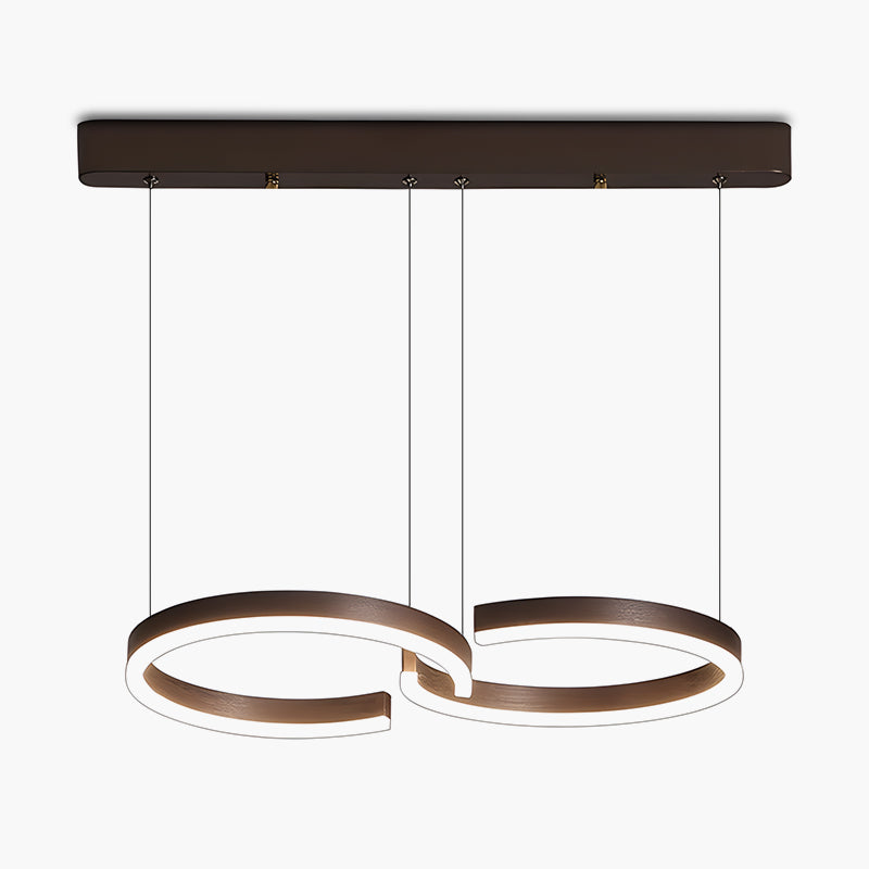 Antizer Nordic Light Luxury Double C Pendant Light