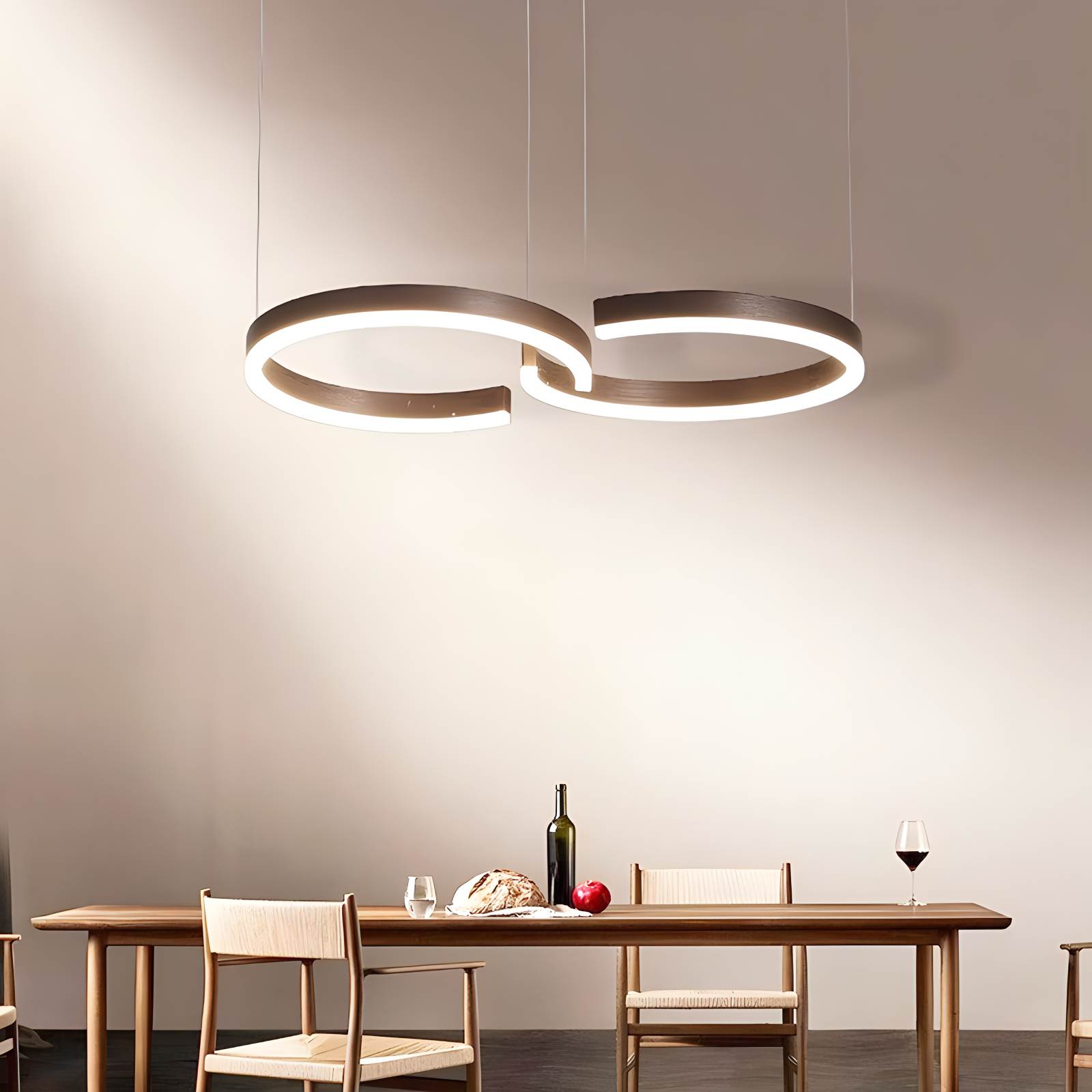 Antizer Nordic Light Luxury Double C Pendant Light