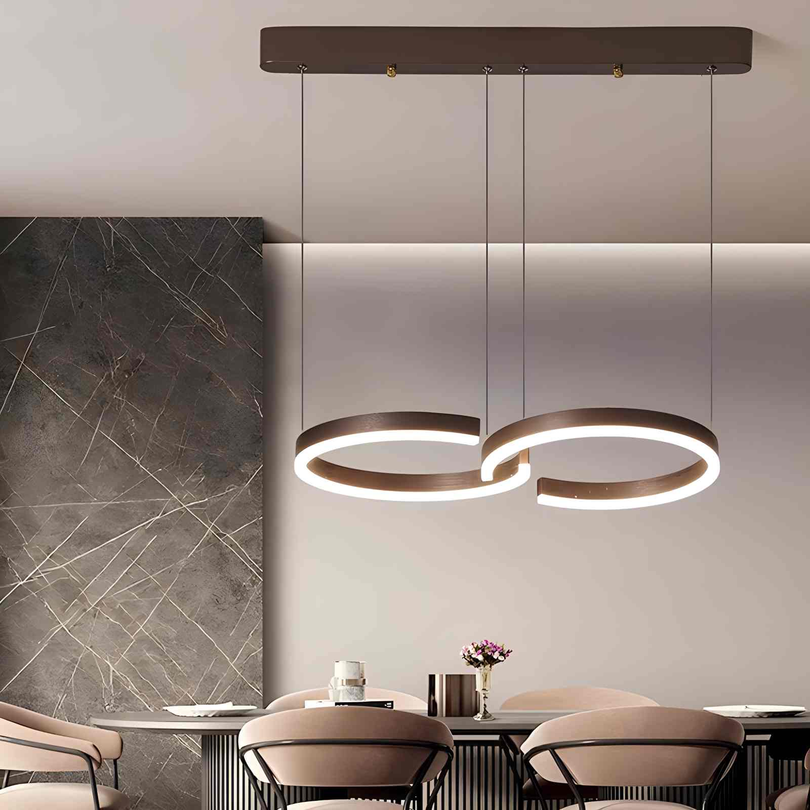 Antizer Nordic Light Luxury Double C Pendant Light